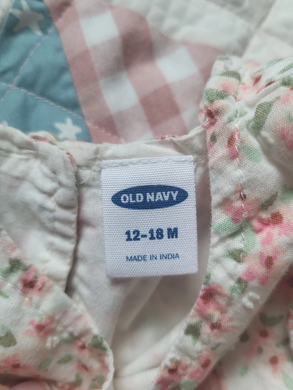 Old Navy 100% Cotton Pink Ditsy Floral 12-18m